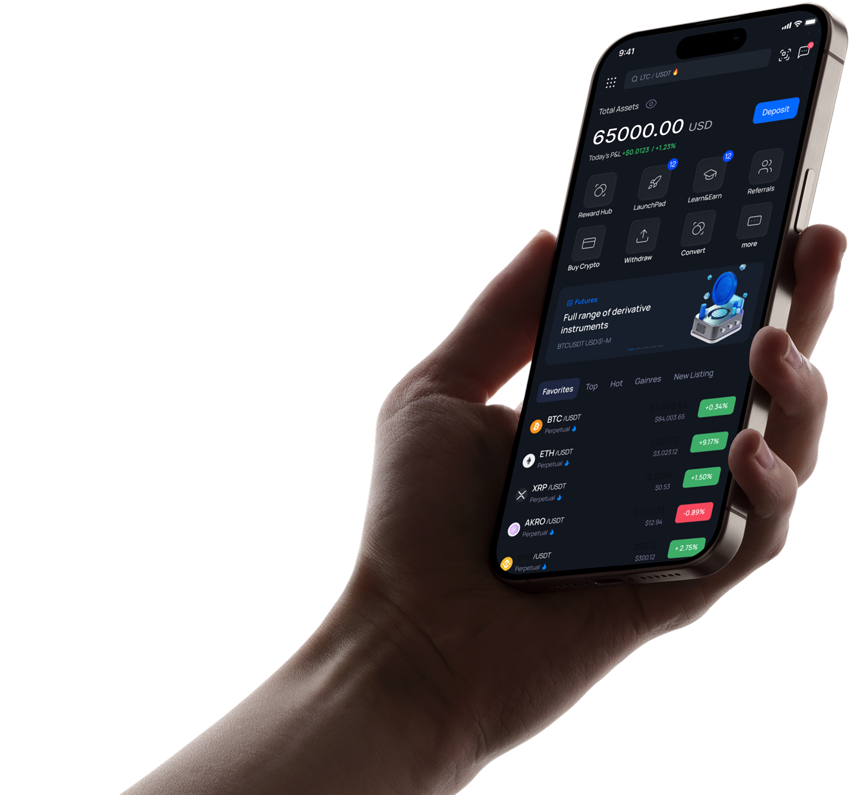 Crypto exchange app